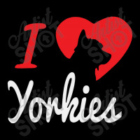 I Love Yorkies Dogs Cropped Hoodie | Artistshot