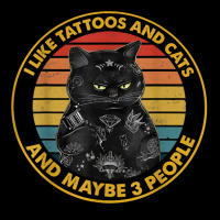 I Like Tattoos And Cats And Maybe 3 People Black Cat T Shirt Legging | Artistshot