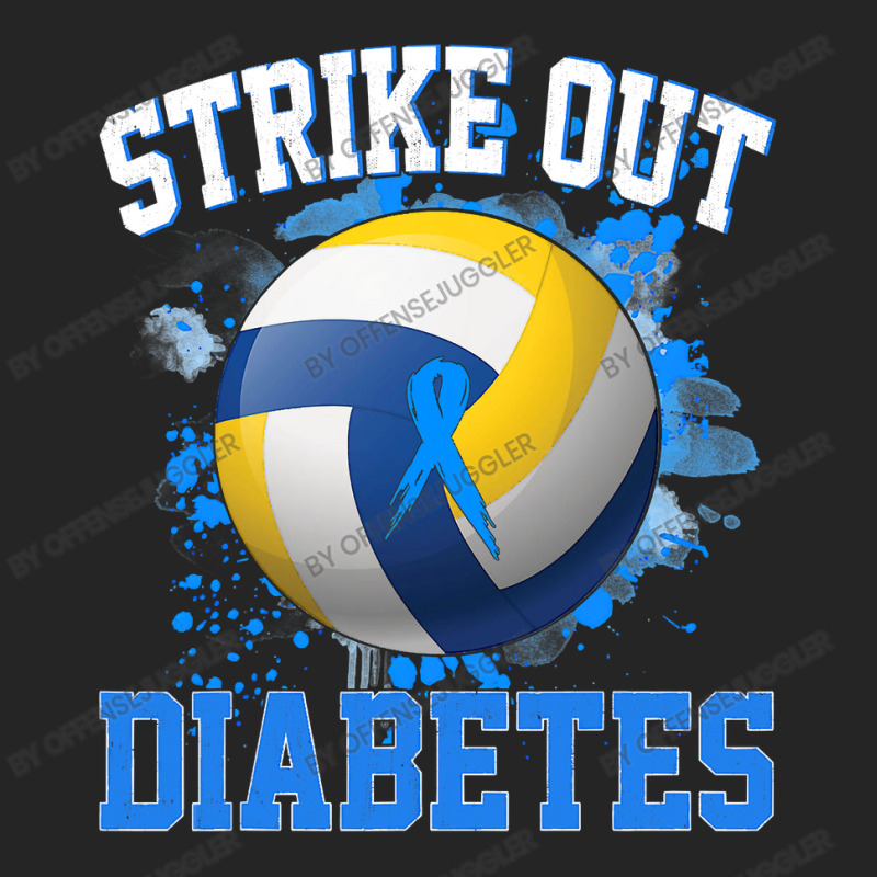 Volleyball Sport Lover Strike Out Diabetes Awareness Volleyball Fighte Unisex Hoodie by offensejuggler | Artistshot