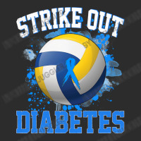 Volleyball Sport Lover Strike Out Diabetes Awareness Volleyball Fighte Exclusive T-shirt | Artistshot