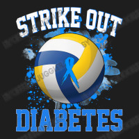 Volleyball Sport Lover Strike Out Diabetes Awareness Volleyball Fighte Classic T-shirt | Artistshot