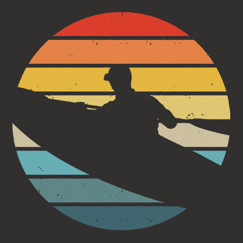 Canoe T  Shirt Canoeing Silhouette On A Distressed Retro Sunset Print Champion Hoodie | Artistshot