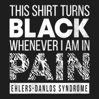 Womens Warrior Ehlers Danlos Syndrome Eds Awareness Zebra Ribbon V Nec Classic T-shirt | Artistshot