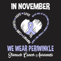 Stomach Cancer Awareness T  Shirt In November We Wear Periwinkle Stoma T-shirt | Artistshot