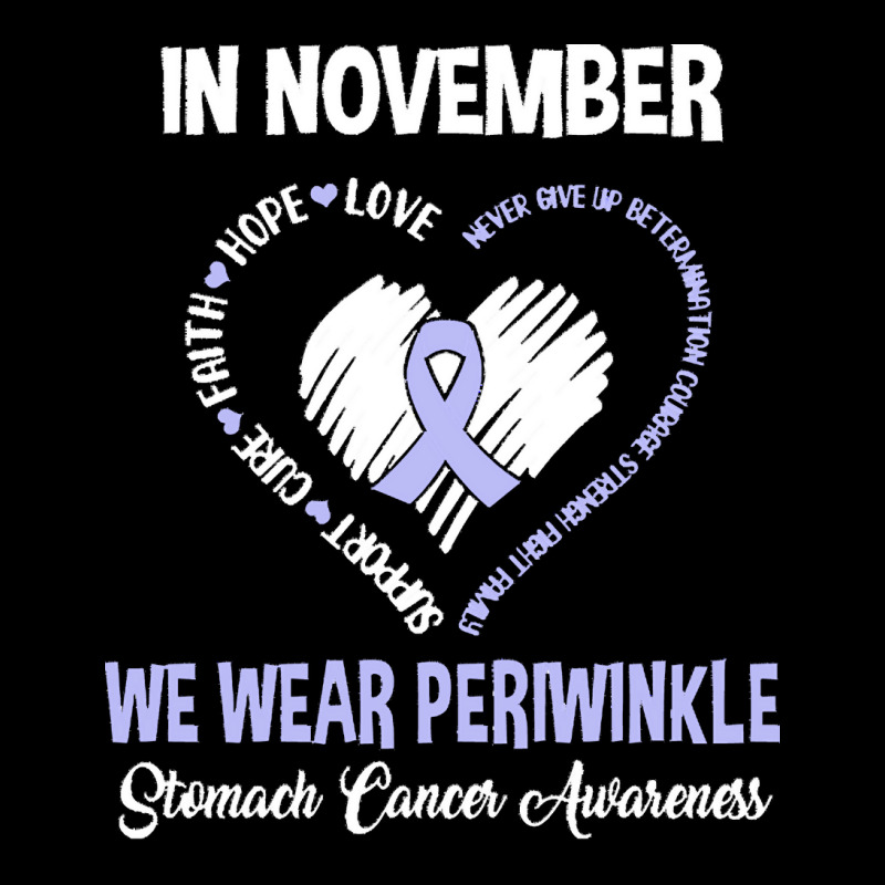 Stomach Cancer Awareness T  Shirt In November We Wear Periwinkle Stoma Lightweight Hoodie by rico96716 | Artistshot