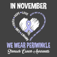 Stomach Cancer Awareness T  Shirt In November We Wear Periwinkle Stoma Vintage T-shirt | Artistshot