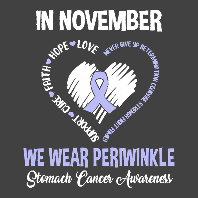 Stomach Cancer Awareness T  Shirt In November We Wear Periwinkle Stoma Vintage T-Shirt by rico96716 | Artistshot