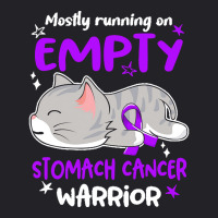 Stomach Cancer Awareness T  Shirt Mostly Running On Empty Stomach Canc Youth Tee | Artistshot