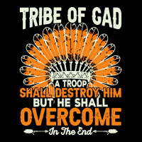 Native American Pride T  Shirt Tribe Of Gad A Troop Shall Destroy H Im Men's Long Sleeve Pajama Set | Artistshot