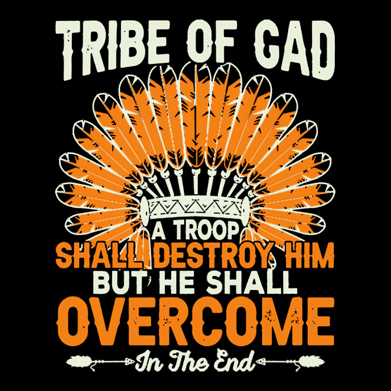 Native American Pride T  Shirt Tribe Of Gad A Troop Shall Destroy H Im Men's Long Sleeve Pajama Set | Artistshot