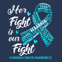 Ovarian Cancer Awareness T  Shirt Ovarian Cancer Awareness Her Fight I Men Denim Jacket | Artistshot