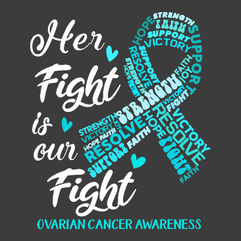 Ovarian Cancer Awareness T  Shirt Ovarian Cancer Awareness Her Fight I Men's Polo Shirt | Artistshot