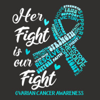 Ovarian Cancer Awareness T  Shirt Ovarian Cancer Awareness Her Fight I Champion Hoodie | Artistshot