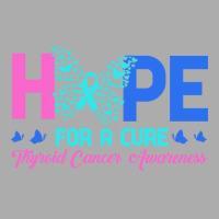 Thyroid Cancer T  Shirt Hope For A Cure Thyroid Cancer Awareness Butte Men's T-shirt Pajama Set | Artistshot