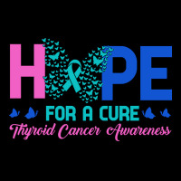 Thyroid Cancer T  Shirt Hope For A Cure Thyroid Cancer Awareness Butte Lightweight Hoodie | Artistshot