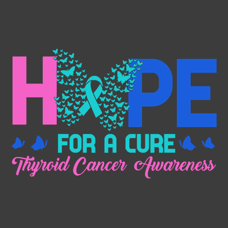 Thyroid Cancer T  Shirt Hope For A Cure Thyroid Cancer Awareness Butte Men's Polo Shirt by rico96716 | Artistshot