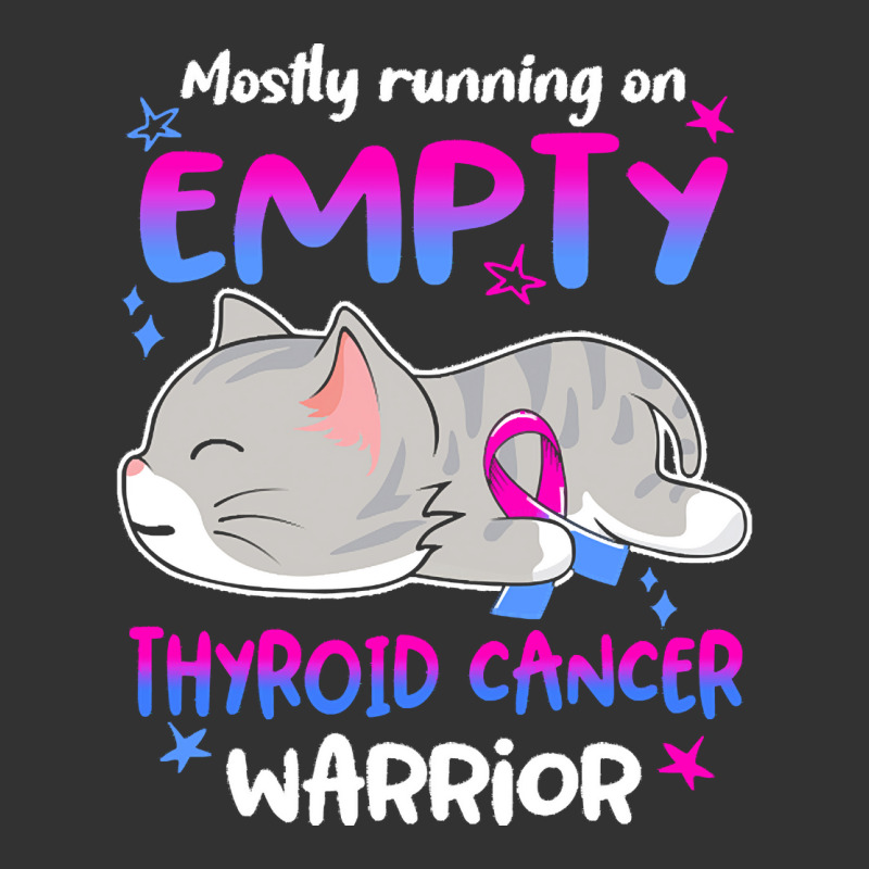 Thyroid Cancer T  Shirt Mostly Running On Empty Thyroid Cancer Warrior Baby Bodysuit by rico96716 | Artistshot