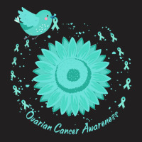 Ovarian Cancer Awareness T  Shirt Ovarian Cancer Awareness Sunflower T T-shirt | Artistshot