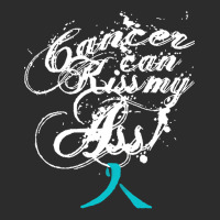 Ovarian Cancer T  Shirt Cancer Can Kiss My Ass! Ovarian ( Teal Ribbon) Exclusive T-shirt | Artistshot