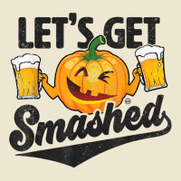 Lets Get Smashed Funny Pumpkin Beer Halloween T Shirt Cropped Hoodie | Artistshot