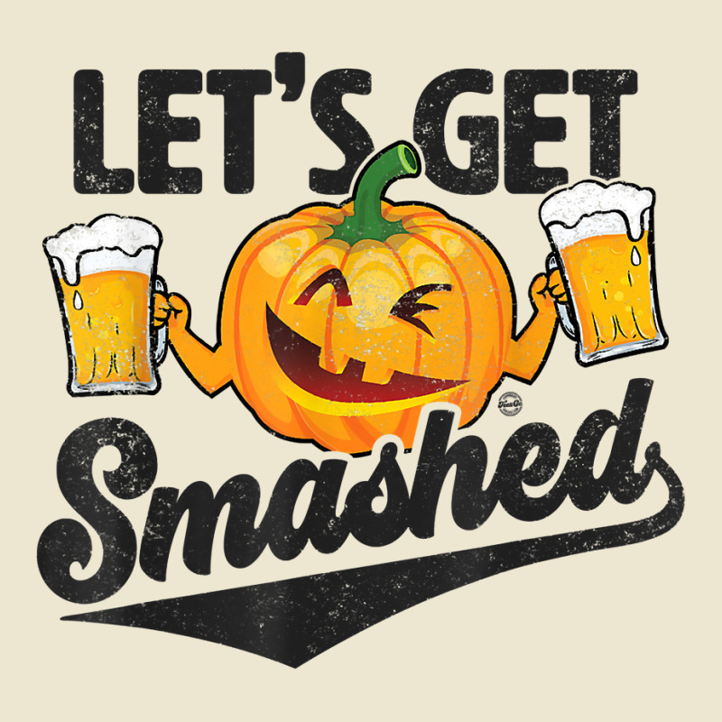 Lets Get Smashed Funny Pumpkin Beer Halloween T Shirt Cropped Hoodie by emaliekrein | Artistshot