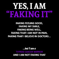 Thyroid Cancer T  Shirt Thyroid Cancer Awareness I Am Faking It   In T Pocket T-shirt | Artistshot