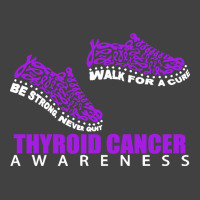 Thyroid Cancer T  Shirt Thyroid Cancer Awareness Shoes Ribbon Walk For Vintage T-shirt | Artistshot