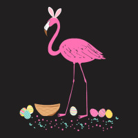 Pretty Easter Flamingo With Easter T  Shirt Easter Flamingo Easter Bun T-shirt | Artistshot