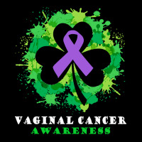 Vaginal Cancer Awareness T  Shirt Vaginal Cancer  Awareness Ribbon Sha V-neck Tee | Artistshot