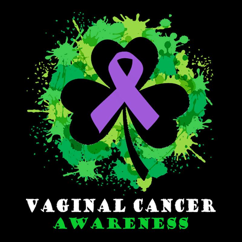 Vaginal Cancer Awareness T  Shirt Vaginal Cancer  Awareness Ribbon Sha V-Neck Tee by rico96716 | Artistshot