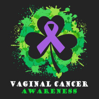 Vaginal Cancer Awareness T  Shirt Vaginal Cancer  Awareness Ribbon Sha 3/4 Sleeve Shirt | Artistshot