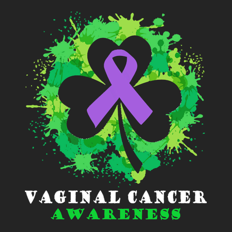 Vaginal Cancer Awareness T  Shirt Vaginal Cancer  Awareness Ribbon Sha 3/4 Sleeve Shirt by rico96716 | Artistshot