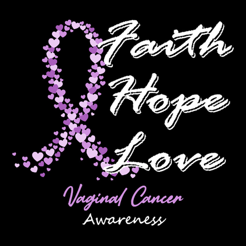 Vaginal Cancer Awareness T  Shirt Vaginal Cancer Awareness Faith Hope Adjustable Cap by rico96716 | Artistshot