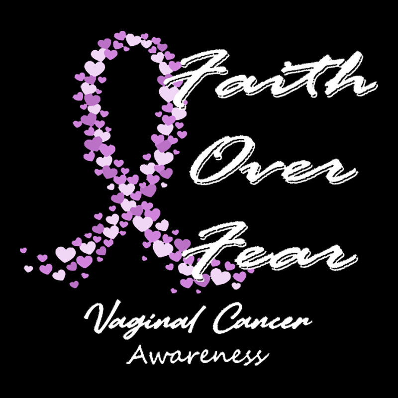 Vaginal Cancer Awareness T  Shirt Vaginal Cancer Awareness Faith Over Long Sleeve Shirts by rico96716 | Artistshot