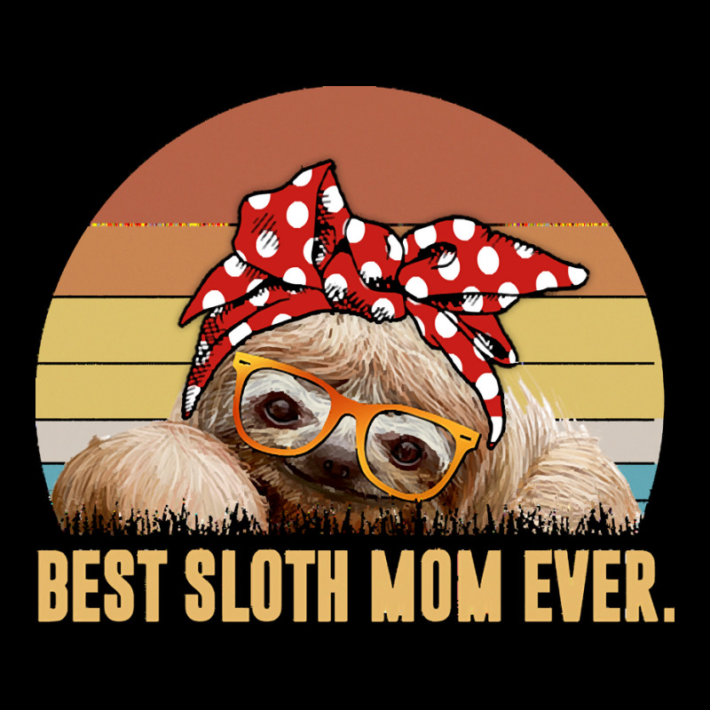 Sloth Mom T  Shirt Best Sloth Mom Ever With Dot Turban T  Shirt Pocket T-shirt | Artistshot