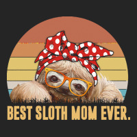 Sloth Mom T  Shirt Best Sloth Mom Ever With Dot Turban T  Shirt Unisex Hoodie | Artistshot