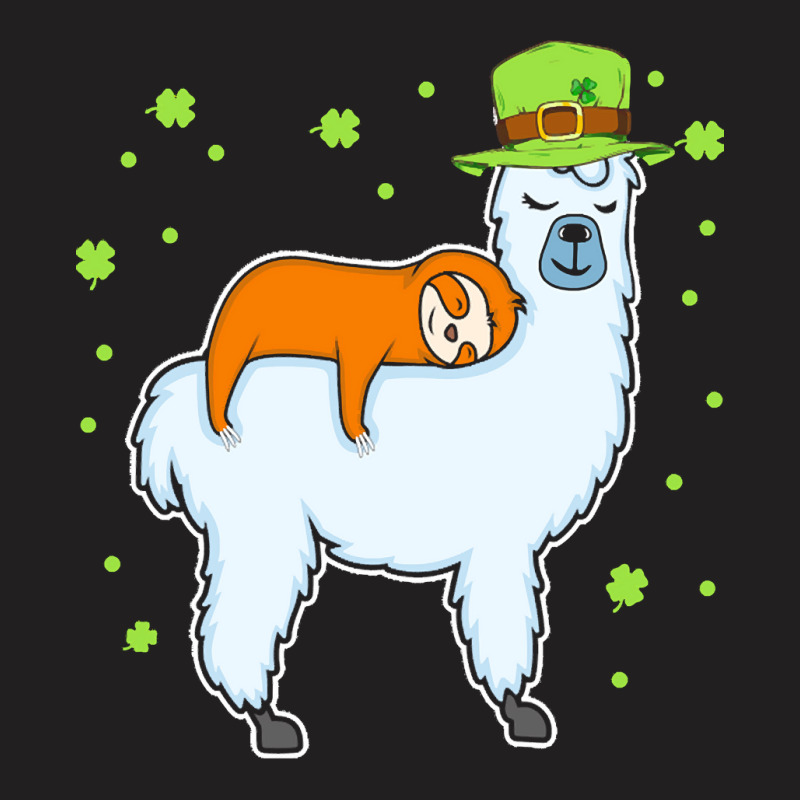 Unknown Funny Sloth Riding Llama Kids T  Shirt Leprechaun Lazy Sloth R T-shirt | Artistshot