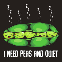 Vegetables T  Shirt Peas   I Need Peas And Quiet   Cute Sleeping Veget Tank Top | Artistshot