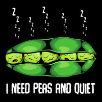 Vegetables T  Shirt Peas   I Need Peas And Quiet   Cute Sleeping Veget Men's 3/4 Sleeve Pajama Set | Artistshot