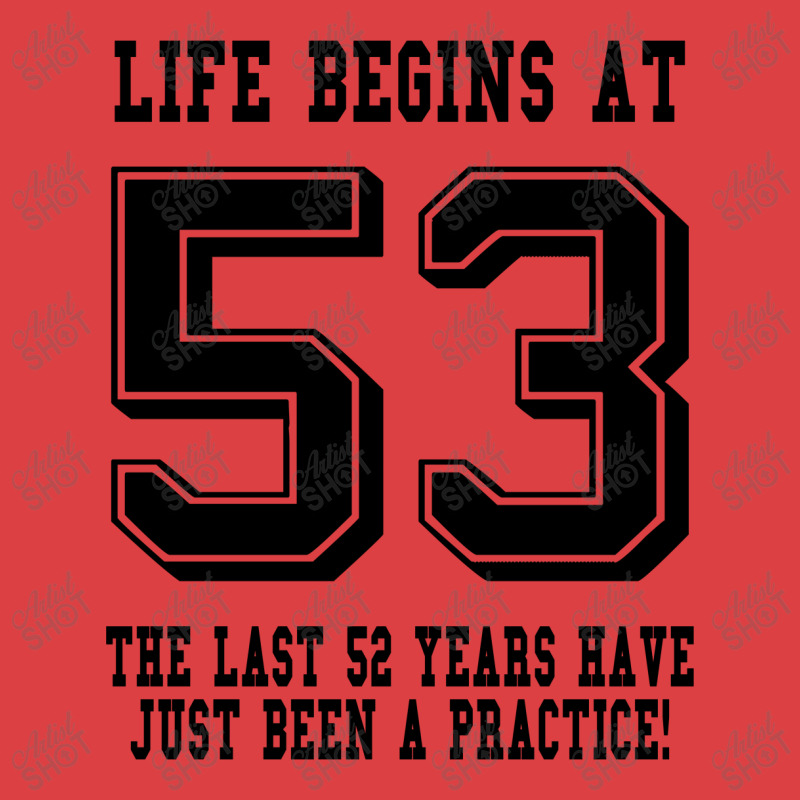 53rd Birthday Life Begins At 53 Tank Top | Artistshot