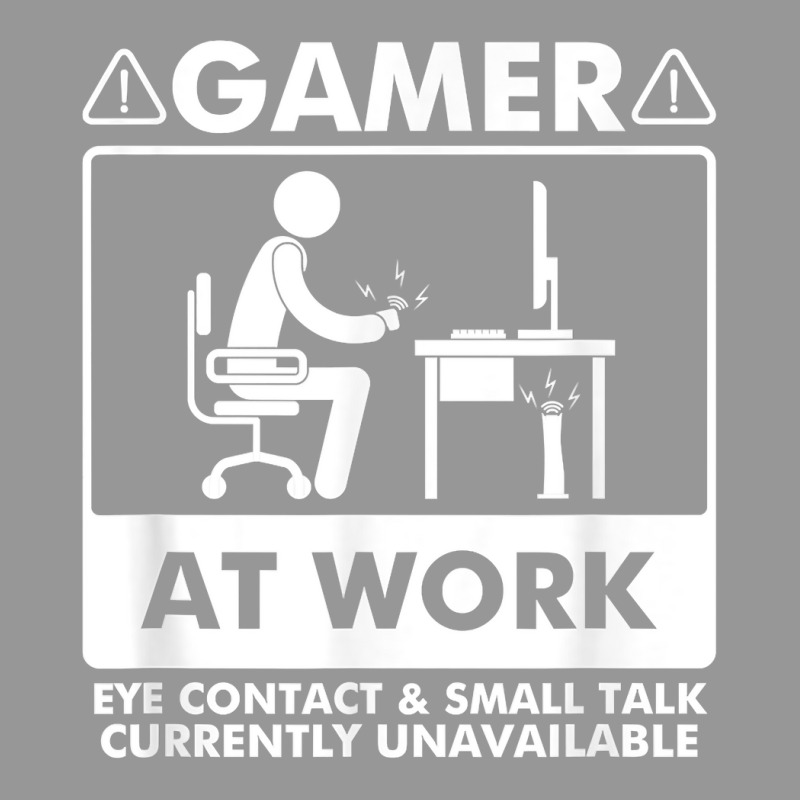 Gamer At Work Eye Contact Small Talk Currently Unavailable T Shirt Women's V-neck T-shirt | Artistshot