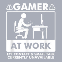 Gamer At Work Eye Contact Small Talk Currently Unavailable T Shirt Tank Dress | Artistshot