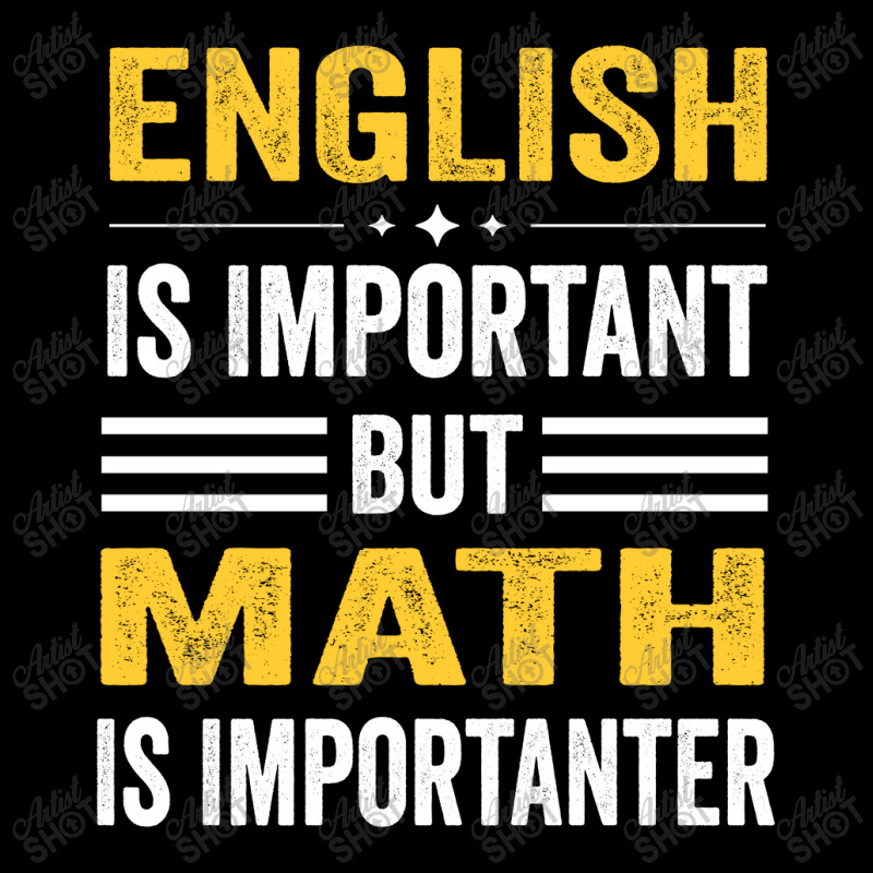 English Is Important But Math Is Importanter V-neck Tee | Artistshot