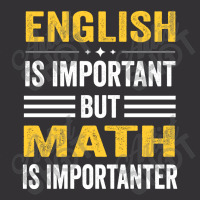 English Is Important But Math Is Importanter Vintage Short | Artistshot