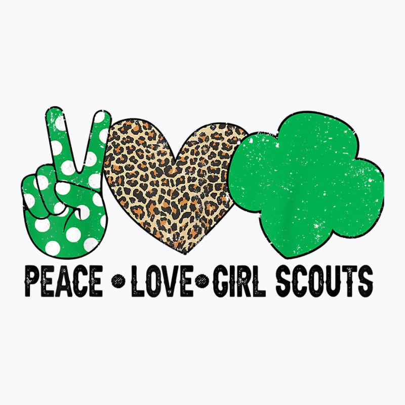 Peace Love Cookie Scout For Girls Bakery Cookie Season T Shirt T-Shirt by oluwafemimccullers | Artistshot