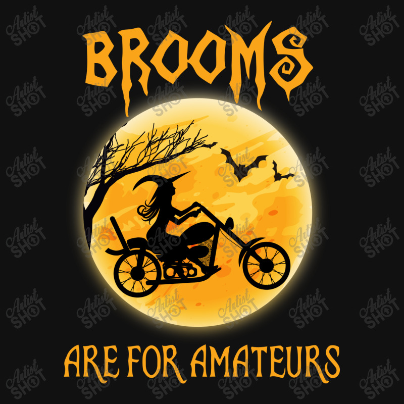 Brooms Are For Amateurs Halloween Motorcycle Biker Baby Bibs by hoainv | Artistshot