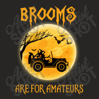 Brooms Are For Amateurs Halloween Tractor Drivers Ladies Fitted T-shirt | Artistshot