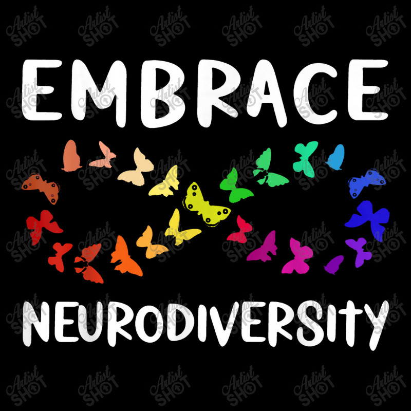 Neurodiversity Rainbow Infinity Butterfly Adhd Autism Long Sleeve Shirts by kamiatun | Artistshot