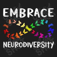 Neurodiversity Rainbow Infinity Butterfly Adhd Autism Classic T-shirt | Artistshot