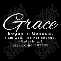 Grace Began In Genesis Script Edition Adjustable Cap | Artistshot